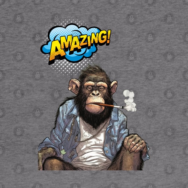 Stoned Monkey Amazing Monkey Thoughts by FrogandFog